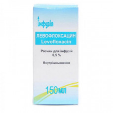 Levofloxacin solution for infusions of 0.5%, 150 ml