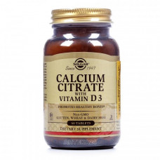 Solgar Calcium citrate with D3 vitamin of a tablet, 60 pieces.