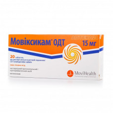 Moviksikam tablet ODT on 15 mg, 20 pieces.