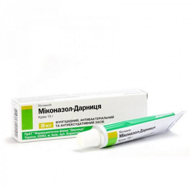 Mikonazol-Darnitsa 20 mg/g cream in a tuba on 15 g