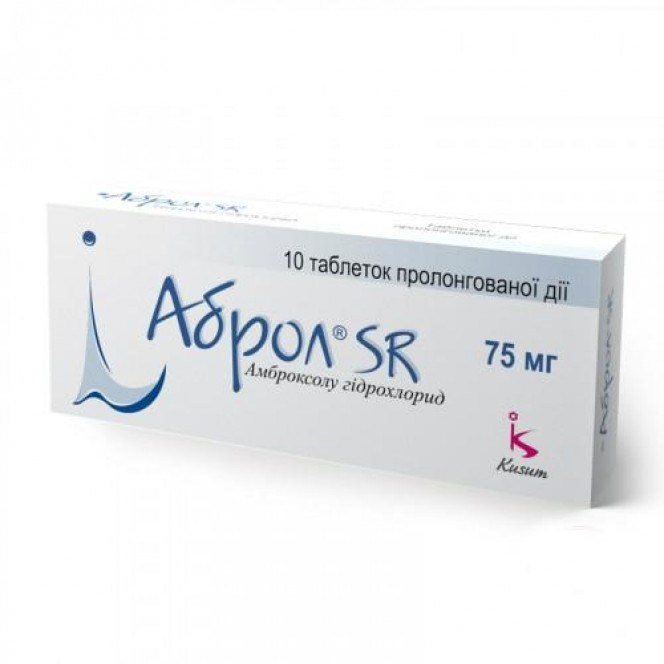 Abrol of a SR tablet of the prolonged action on 75 mg, 10 pieces.