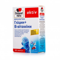 Doppelgerts Aktiv Glycine + capsule V-vitamins on 610 mg, 30 pieces.