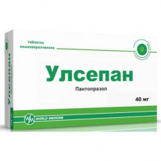 Ulsepan of 40 mg No. 28 of a tablet kishechnorastvorimy