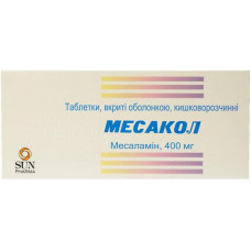 Mesakol of a tablet of 400 mg, 50 pieces.