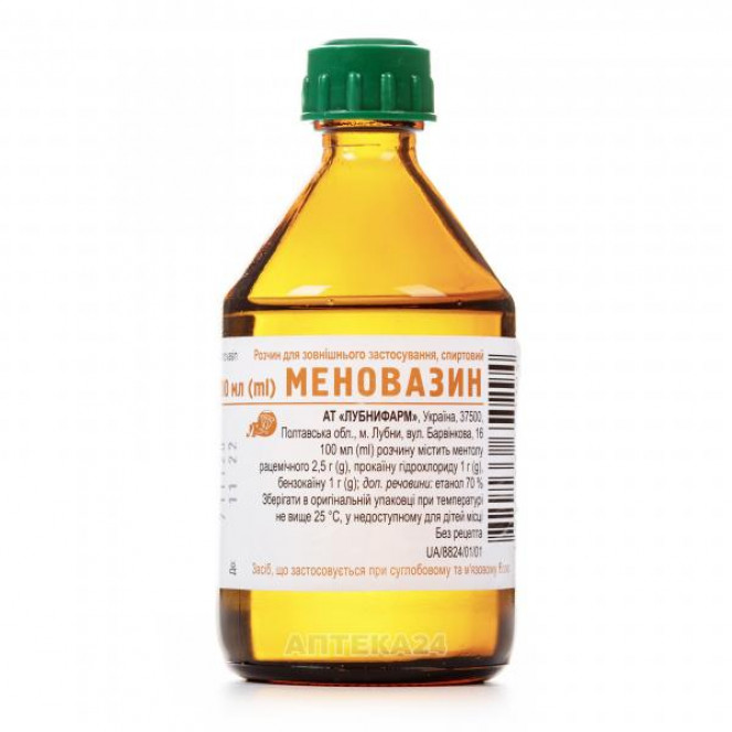 Menovasinum solution of 100 ml