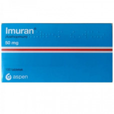 Tablet imuran on 50 mg, 100 pieces.