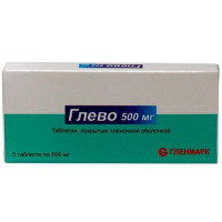 Glevo of a tablet on 500 mg, 5 pieces.