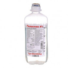 Gelaspan of 4% solution for infusions in bottles on 500 ml, 10 pieces.