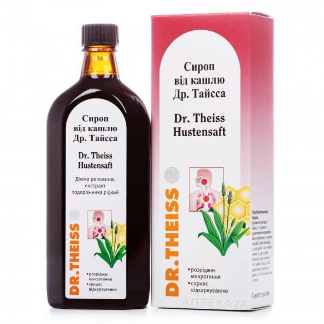 Syrup for cough of Doctor Tayss, 250 ml