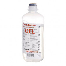 Gelofuzin solution for infusions in bottles on 500 ml, 10 pieces.