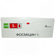 Fosmitsin powder for injections on 1 g in a bottle, 10 pieces.