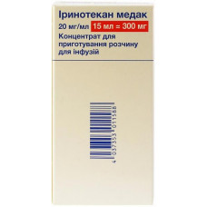 Иринотекан Медак концентрат для приготовления раствора для инфузий,300 мг, 15 мл