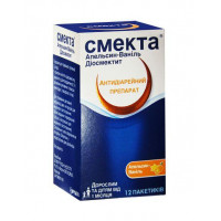 Smekta powder for oral suspension vanilla and orange, in a sachet on 3 g, 12 pieces.