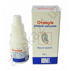 Otinum of a drop from otitis of 20%, 10 ml