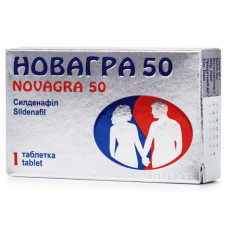 Novagra of a tablet for potency of 50 mg No. 1