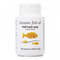 Fish oil oceanic in capsules on 500 mg, 100 pieces.