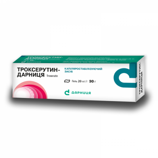 Trokserutin-Darnitsa gel of 2%, 30 g