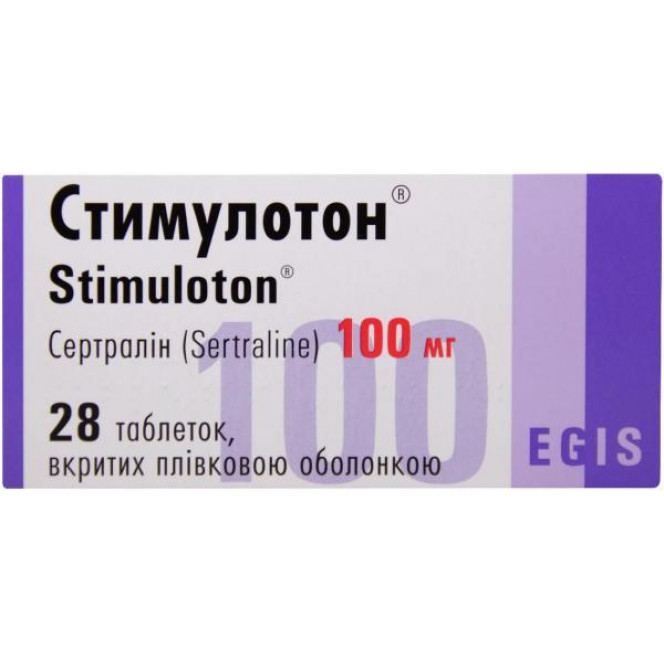 Stimuloton of 100 mg No. 28 of a tablet