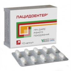 Latsidoenter of the capsule in diarrhea, 10 pieces.