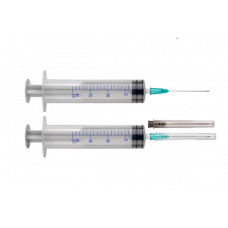 Шприц Arterium одноразовый стерильный трехкомпонентный с 2 иглами 20 мл