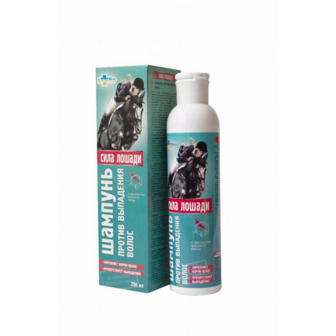 Strength of a horse is 250 ml shampoo against a hair loss