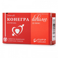 Konegra Delux of a tablet for potency on 100 mg, 8 pieces.