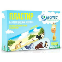 Пластырь ВОЛЕС из полиэстера бактерицидный детский с рисунком 2,5 х 7,6, 1 шт.