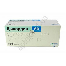 Diakordin of a tablet on 60 mg, 50 pieces.