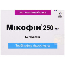 Mikofin of a tablet antifungal 250 mg No. 14