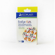 Plaster for eyes children's Eco Eye Kids (Eko Ai Kids) of 5.7 cm x 7.2 cm, 8 pieces.