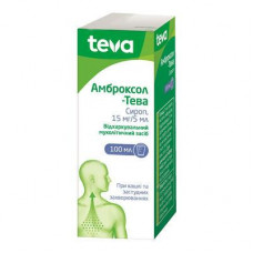 Ambroksol-Teva syrup in cough and cold, 15mg/5ml, 100 ml