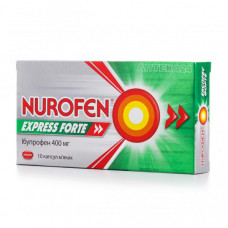 Nurofen the Express Forte capsules on 400 mg, 10 pieces.