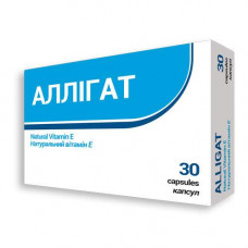 Alligat dietary additive, capsules on 652 mg, 30 pieces.