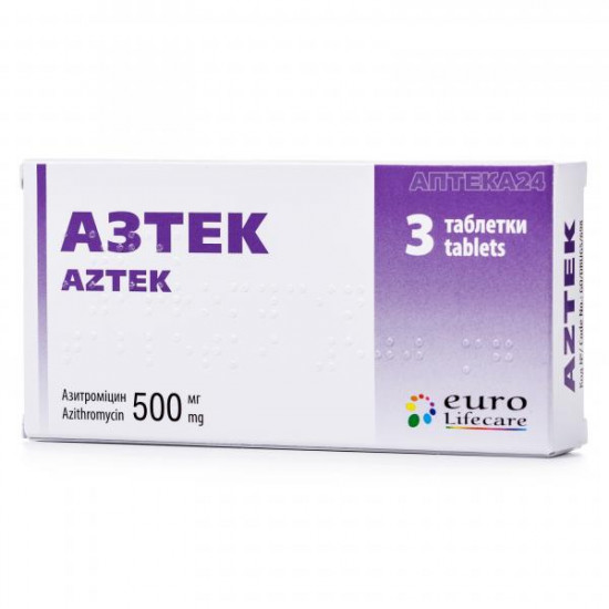 Aztek of a tablet of 500 mg No. 3