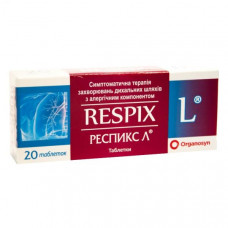 Respix L No. 20 of a tablet