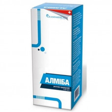 Almiba a bottle with the measured syringe solution of oral 120 ml