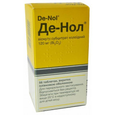 De-nol tablets on 120 mg, 56 pieces.