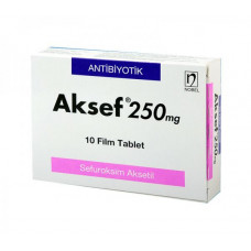 Aksef of a tablet on 250 mg, 10 pieces.