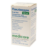 Paklimedak of 6 mg/ml 16.7 ml (100 mg) No. 1 concentrate