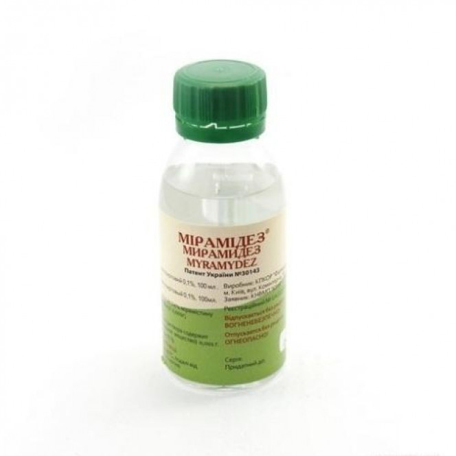 Miramidez solution of skin alcohol 0.1%, 100 ml