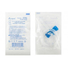 Catheter for injections like butterfly of IGAR 23G, blue, 1 piece.