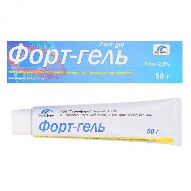 Fort gel anti-inflammatory gel of 2.5%, 50 g 