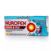 Nurofen of Kold&Flyu of a tablet on 200 mg / 5 mg, 12 pieces.