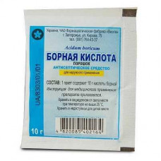 Boric acid powder of crystal, 10 g - Ltd company & quot; ВТМ-ФАРМ"