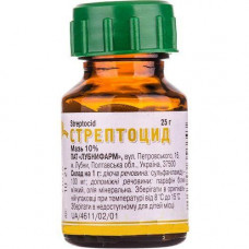 Streptocide ointment of 10%, 25 g - Lubnyfarm