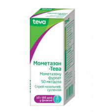 Mometazon-Teva spray nasal, suspension of 50 mkg / dose, 10 g (60 doses)