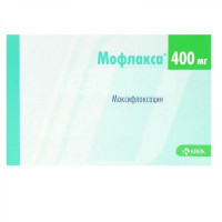 Moflaksa solution for infusions of 400 mg in a bottle of 250 ml