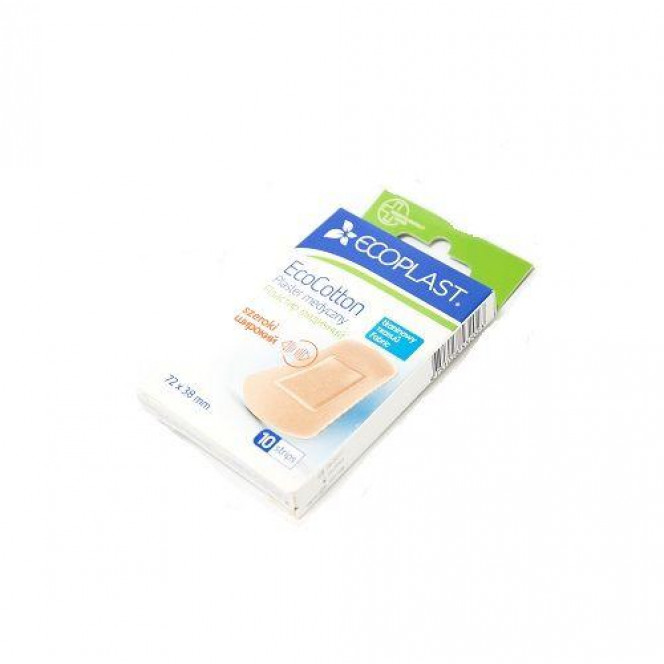 Plaster of medical 72 x 38 mm, 10 pieces.