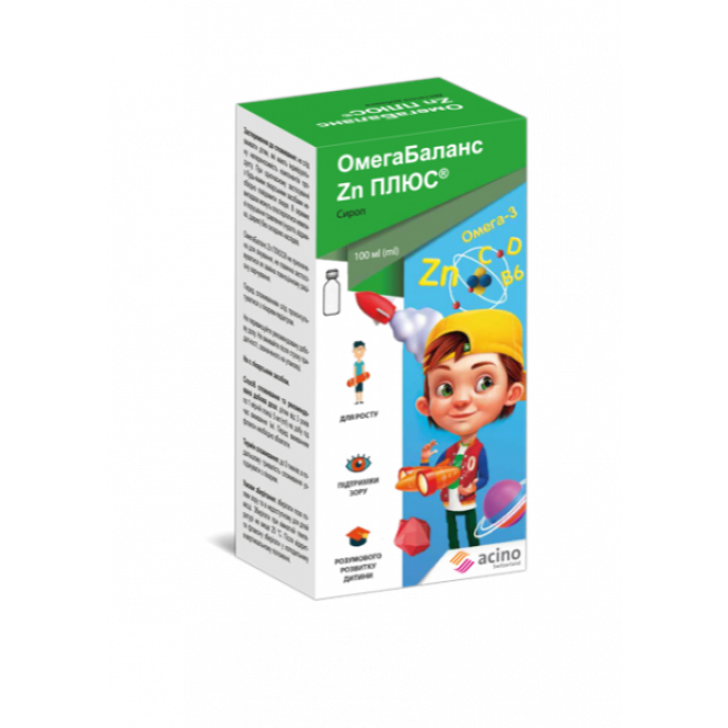 Omegabalans Zn plus syrup, 100 ml