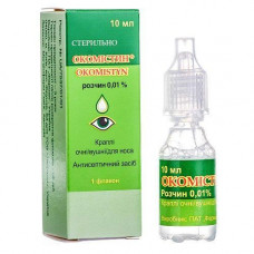 Okomistin of a drop for an eye/ears/nose of 0.01%, 10 ml